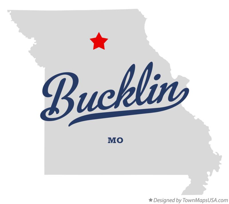 Map of Bucklin, MO, Missouri