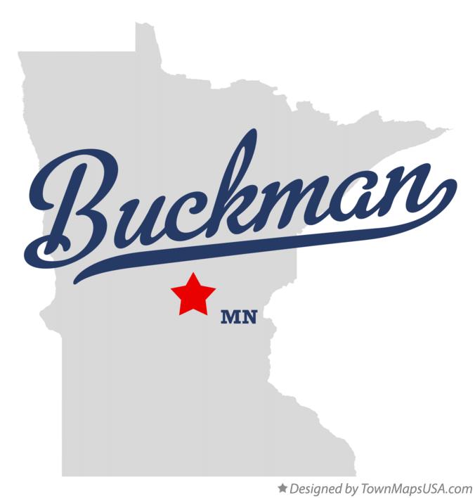 Map of Buckman, MN, Minnesota