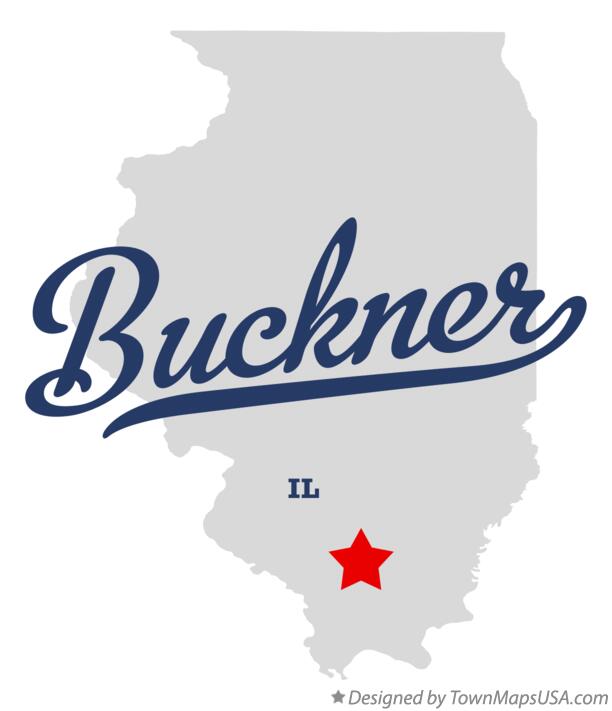 Map of Buckner, IL, Illinois