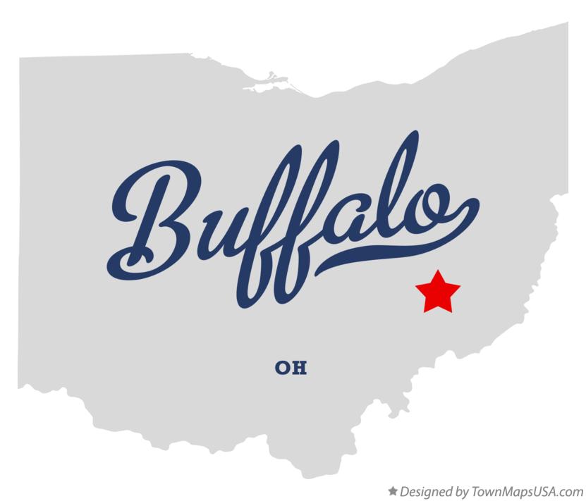 Map of Buffalo, Noble County, OH, Ohio