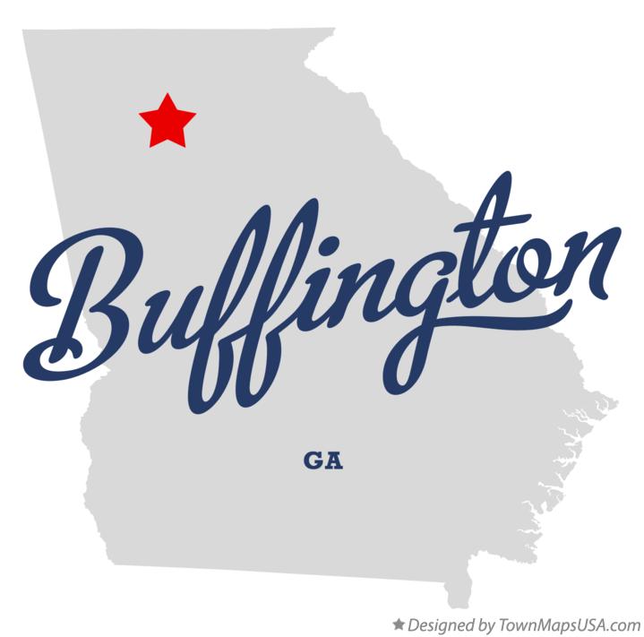 Map of Buffington, GA,