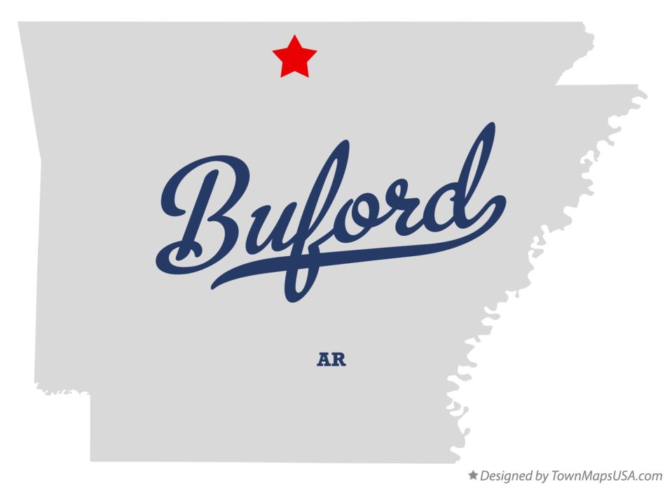 Map of Buford, AR, Arkansas
