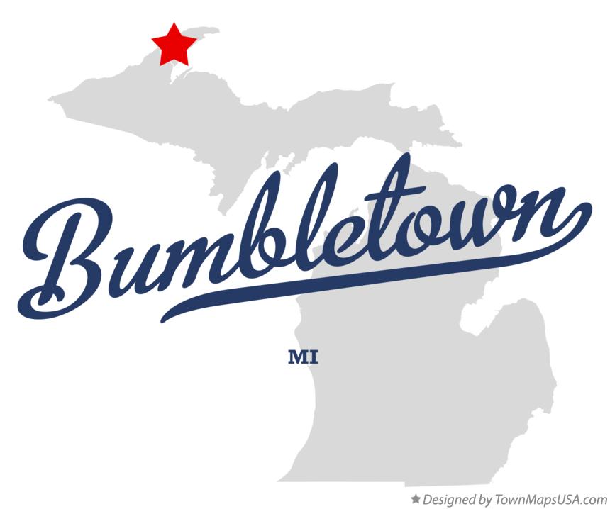 Map of Bumbletown, MI, Michigan
