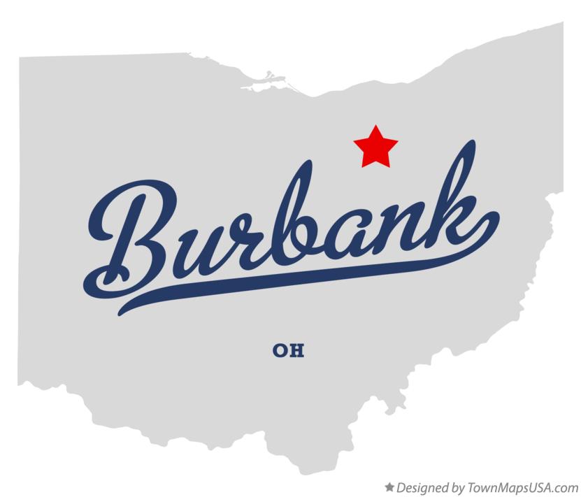 Map of Burbank, OH, Ohio