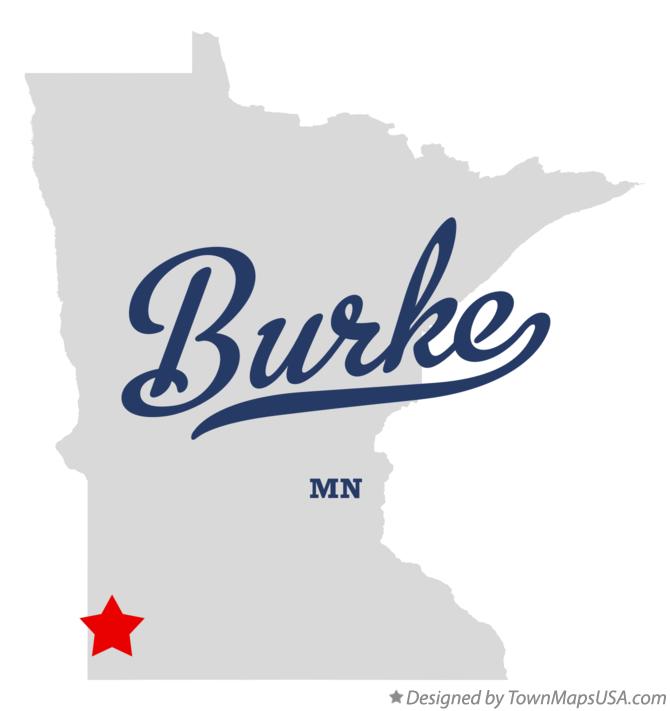 Map of Burke, MN, Minnesota