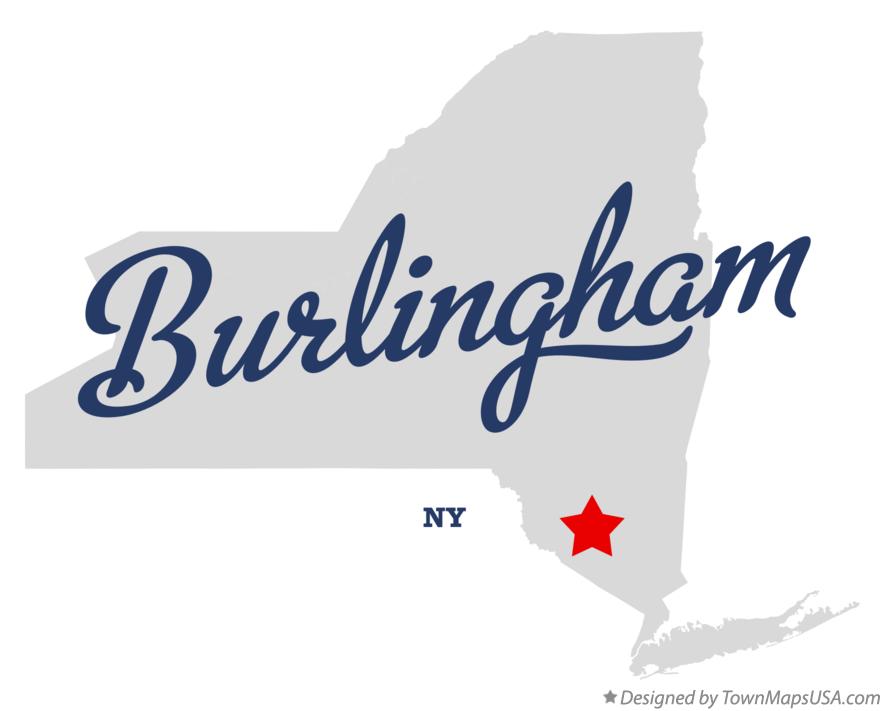 Map of Burlingham, NY, New York