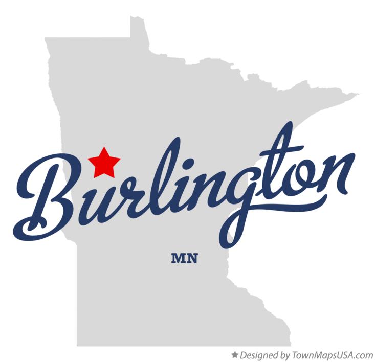 Map of Burlington, MN, Minnesota