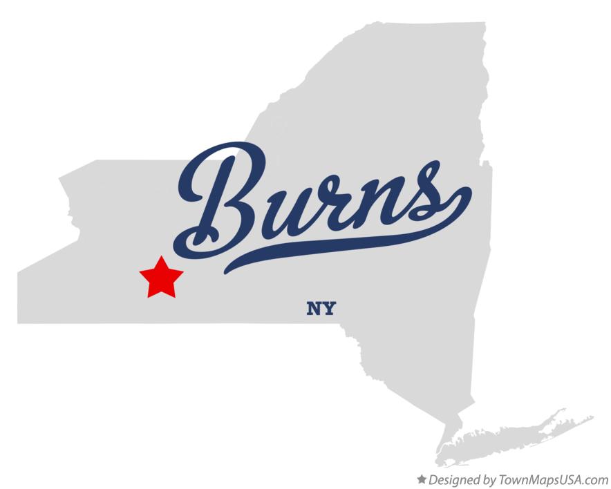 Map of Burns, NY, New York