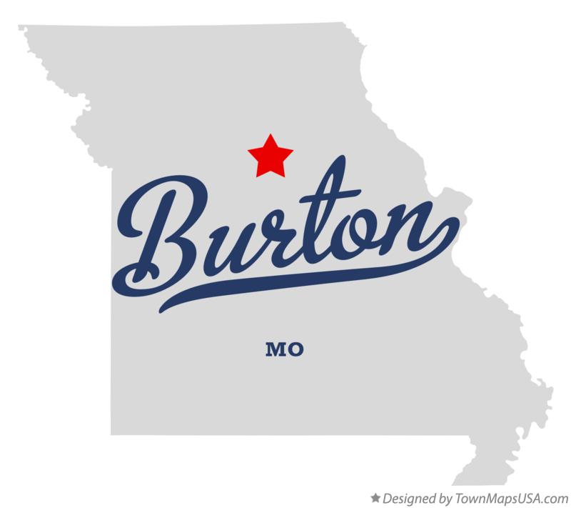 Map of Burton, MO, Missouri