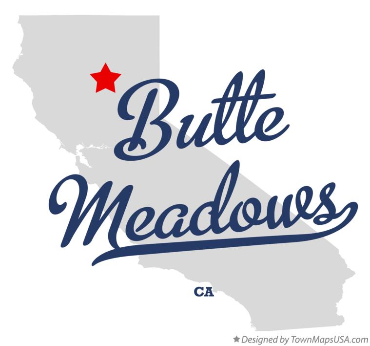 Map of Butte Meadows, CA, California