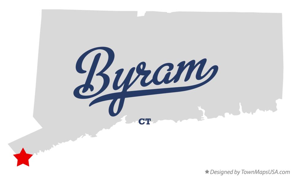 Map of Byram, CT, Connecticut