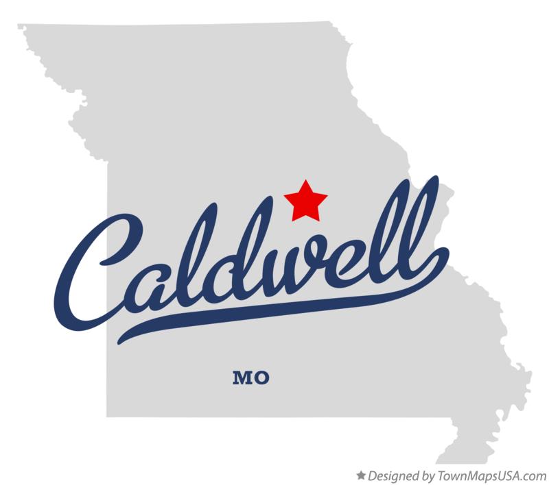 Map of Caldwell, MO, Missouri