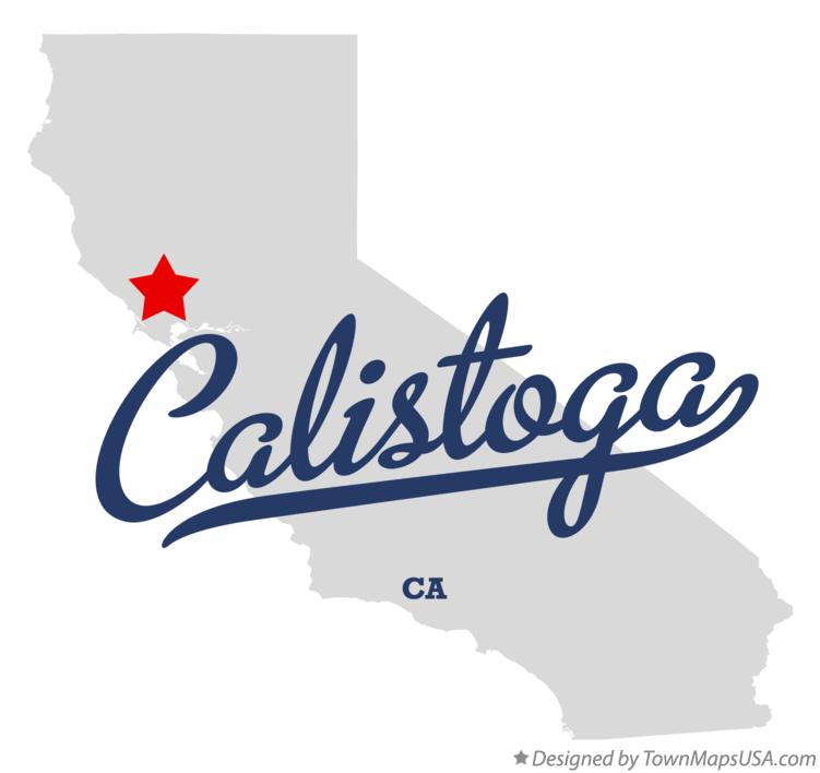 Map of Calistoga, CA, California