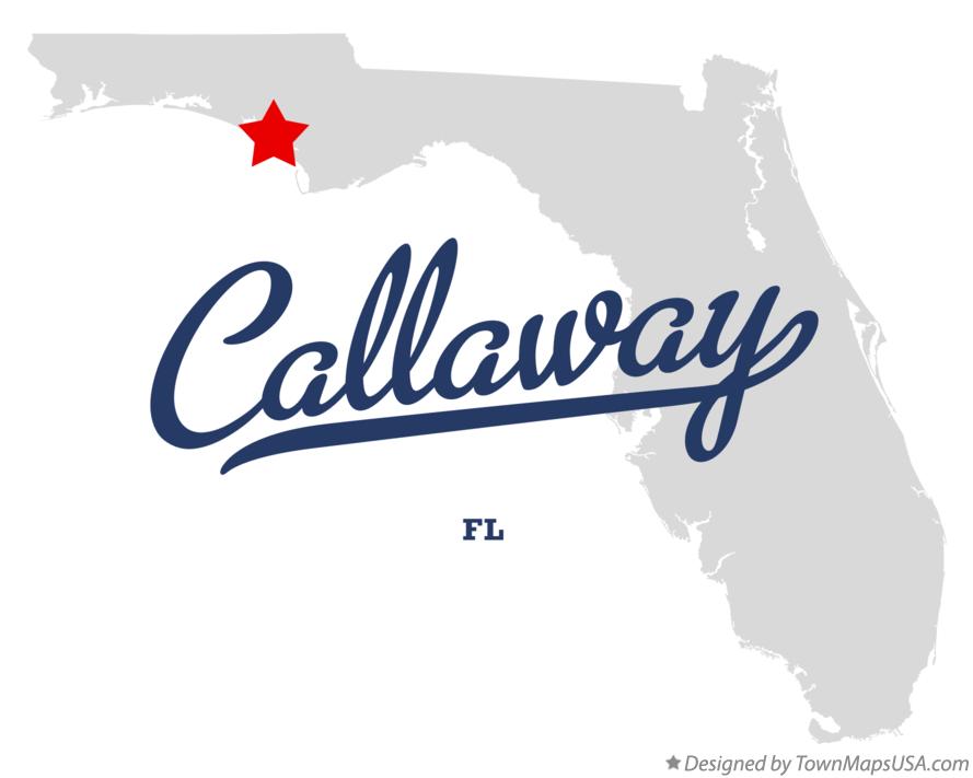 Map of Callaway, FL, Florida