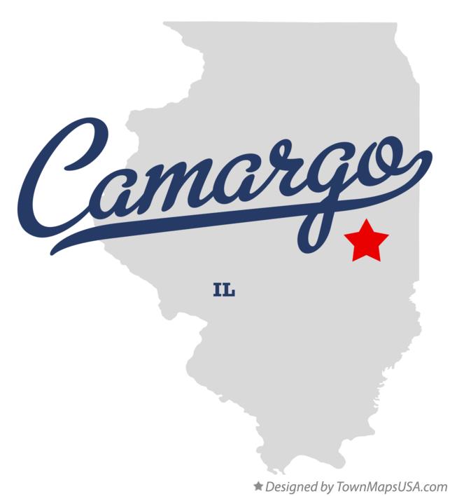 Map of Camargo, IL, Illinois