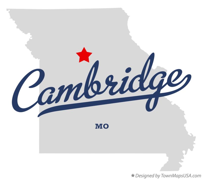 Map of Cambridge, MO, Missouri