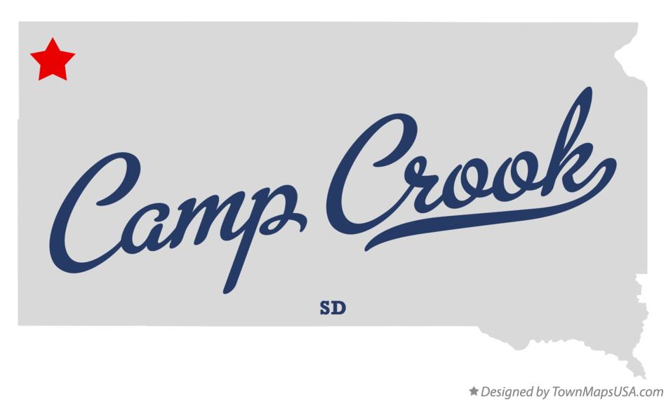Map of Camp Crook, SD, South Dakota