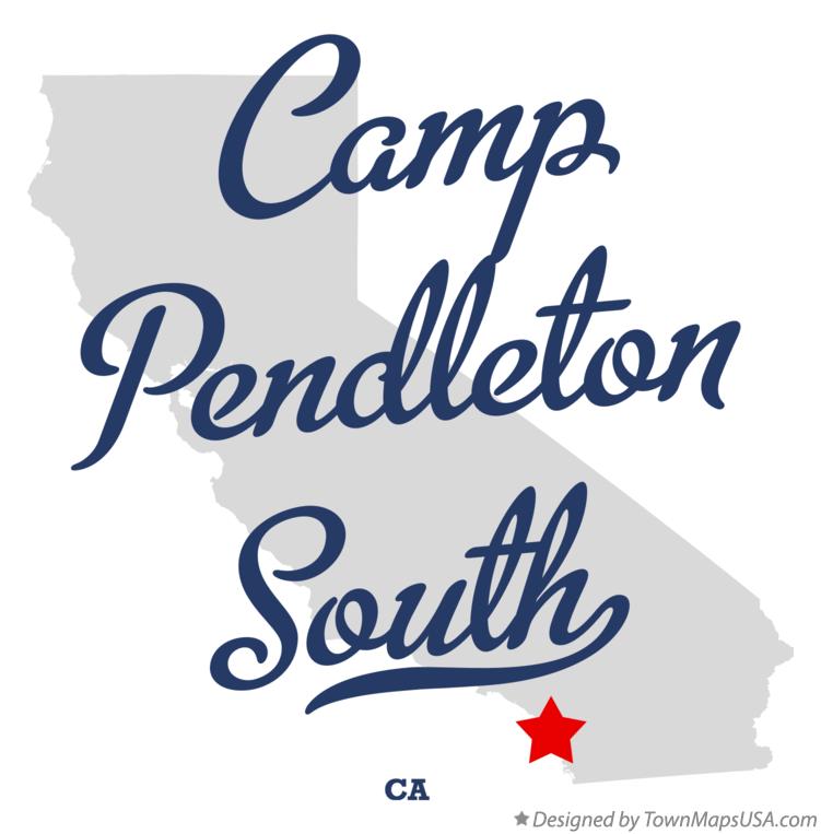 Map of Camp Pendleton South, CA, California