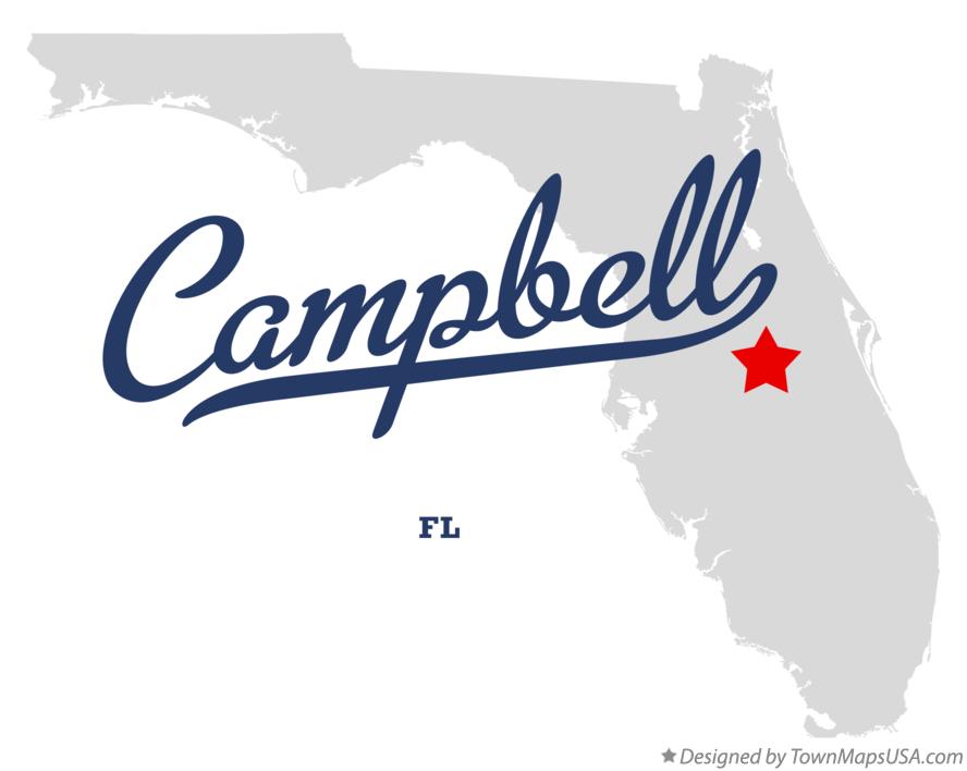 Map of Campbell, FL, Florida