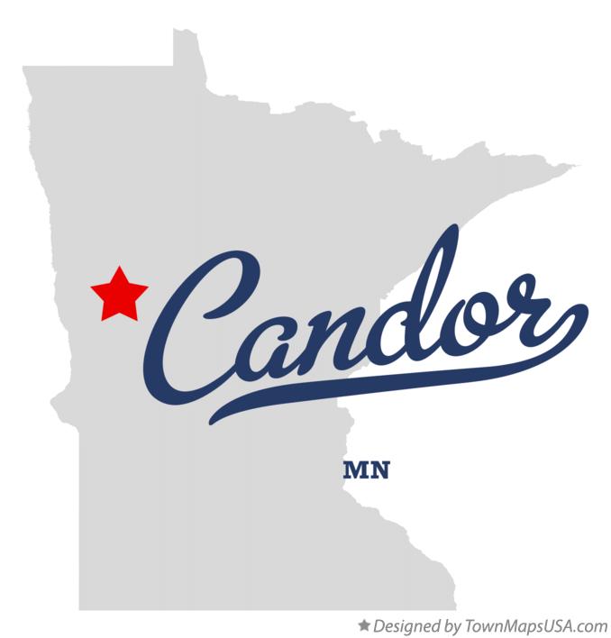 Map of Candor, MN, Minnesota