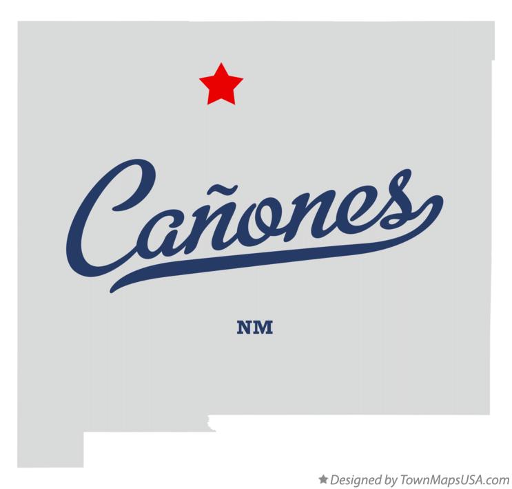Map of Cañones, NM, New Mexico