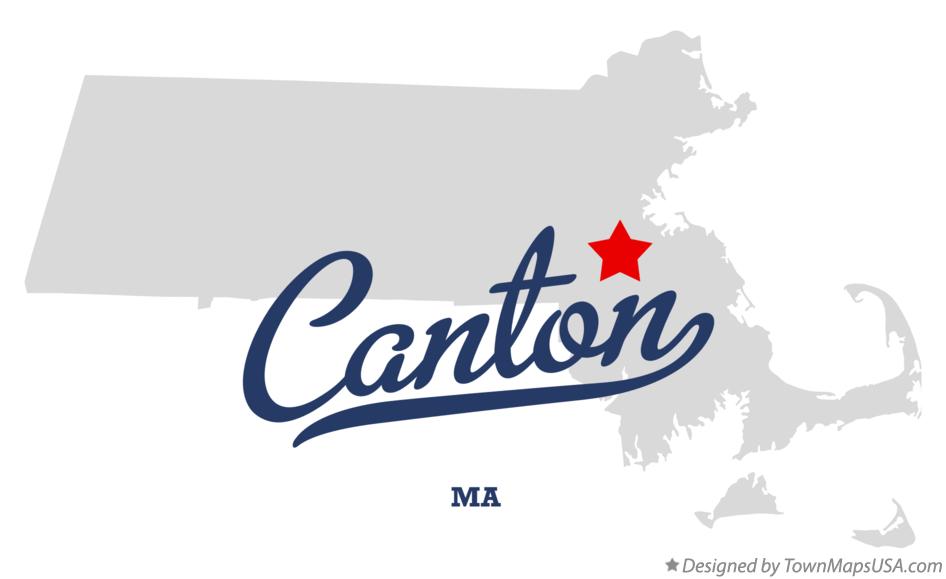 Map of Canton, MA, Massachusetts