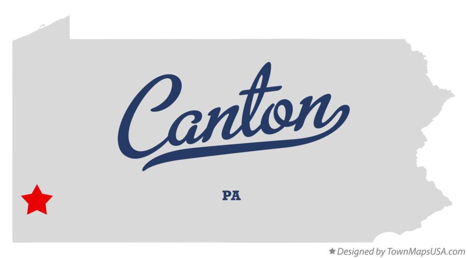 Map of Canton, Washington County, PA, Pennsylvania