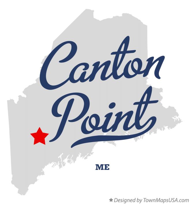 Map of Canton Point, ME, Maine