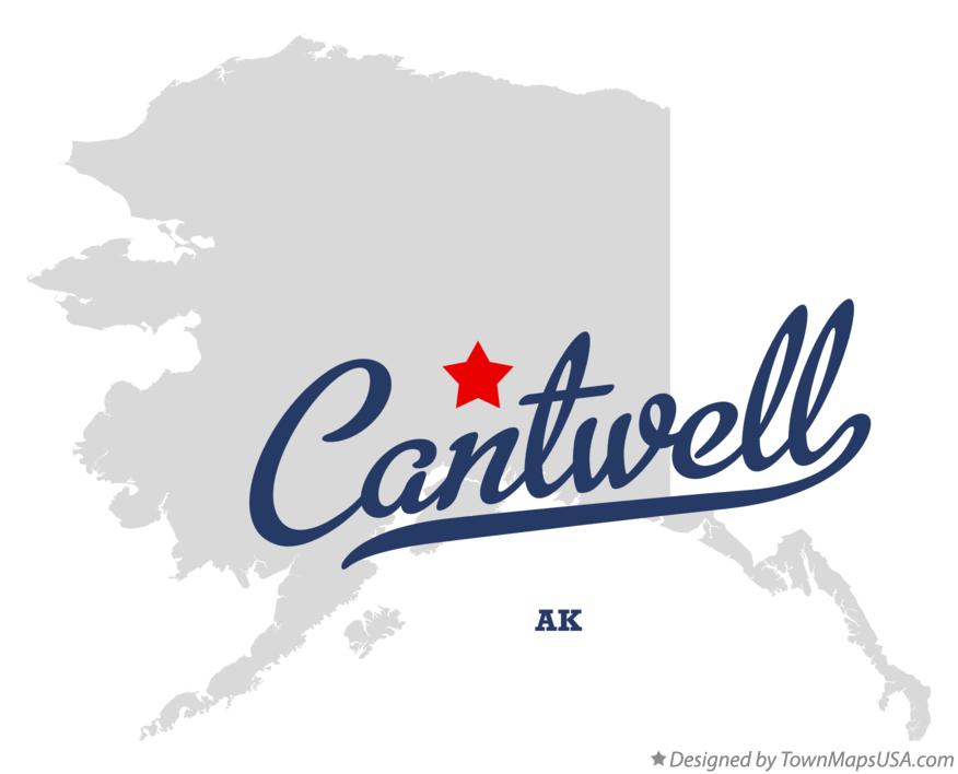 Map of Cantwell, AK, Alaska