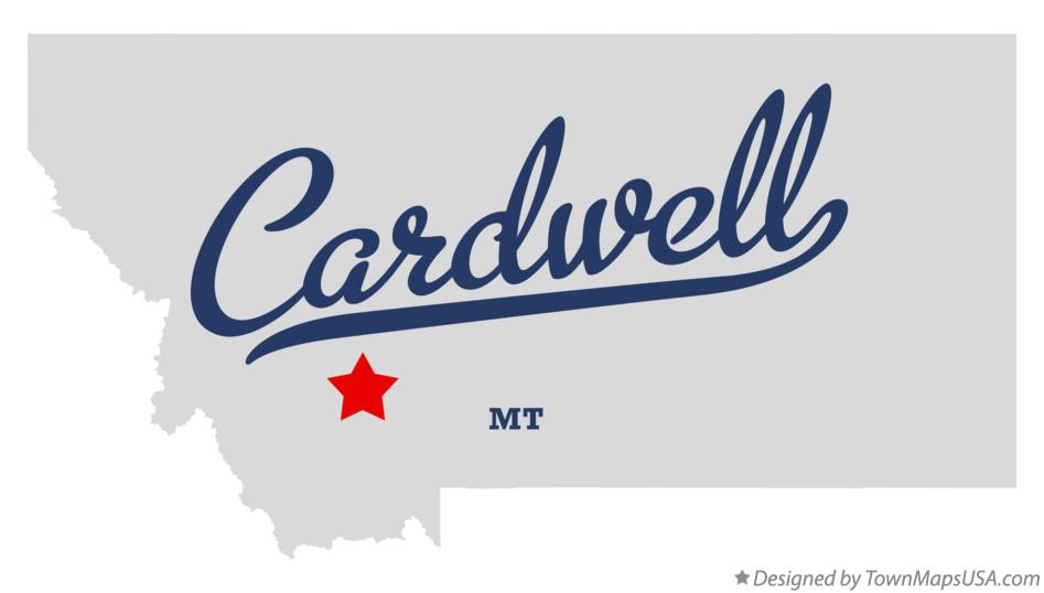 Map of Cardwell, MT, Montana