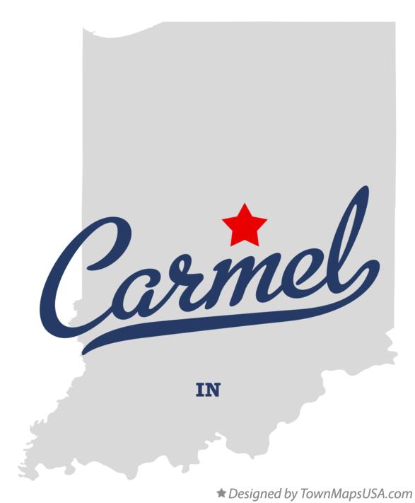 Map of Carmel, IN, Indiana
