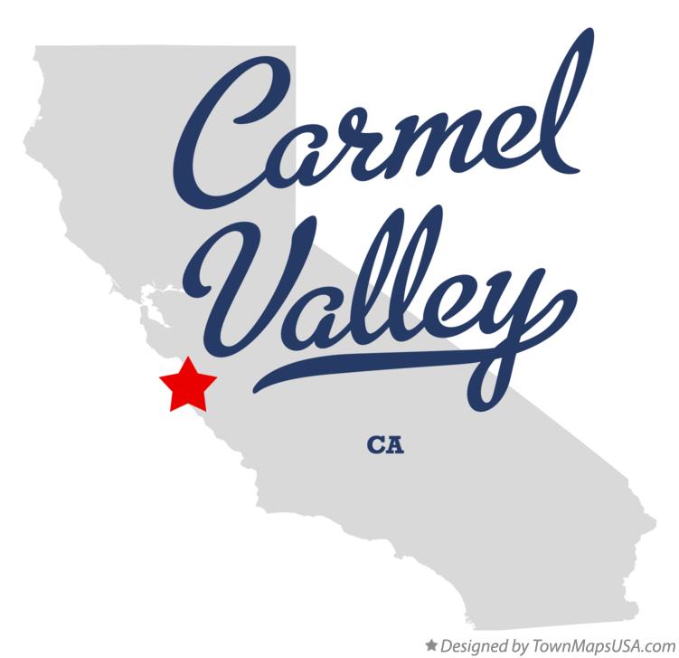 Map of Carmel Valley, CA, California