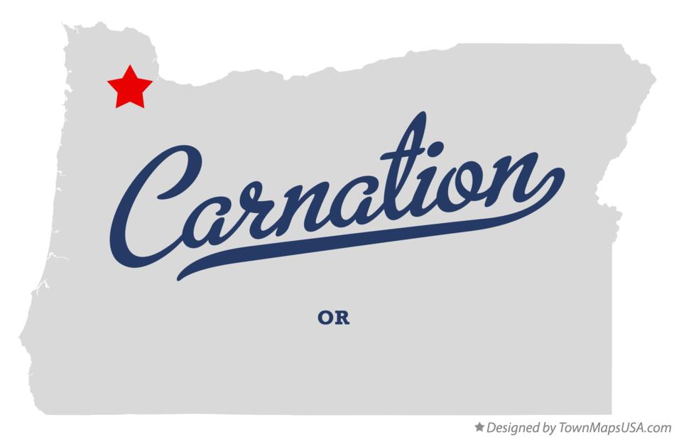 Map of Carnation, OR, Oregon