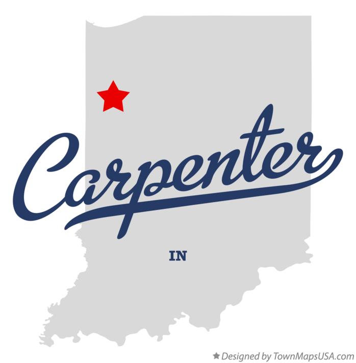 Map of Carpenter, IN, Indiana