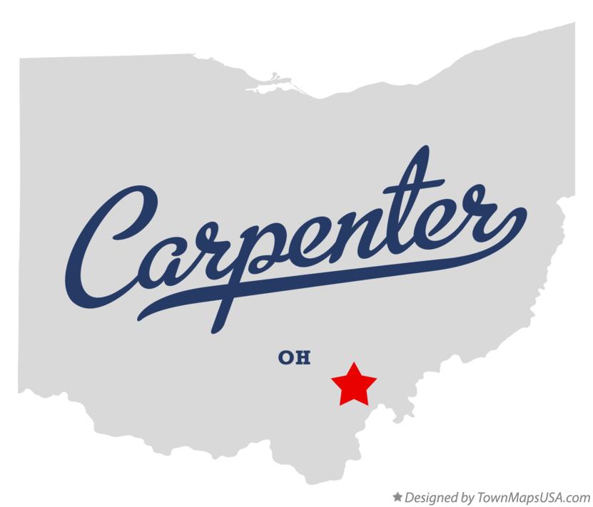 Carpenters Mills Ohio Map Map of Carpenter, OH, Ohio