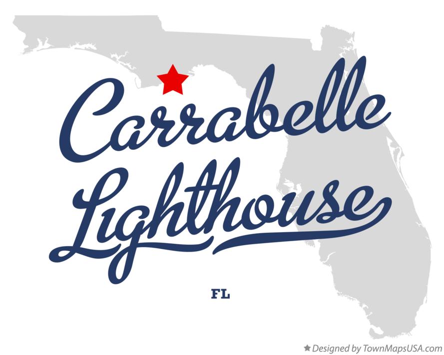 Map of Carrabelle Lighthouse, FL, Florida