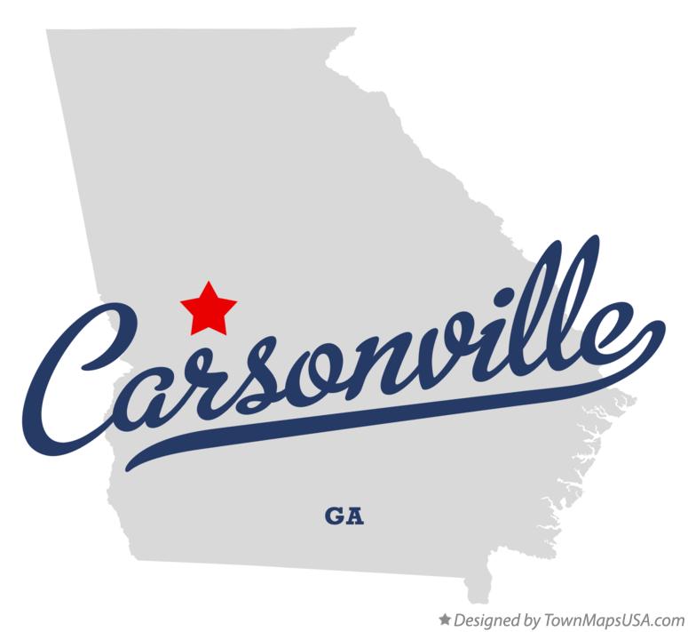 Map of Carsonville, GA,