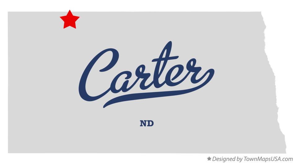 Map of Carter, ND, North Dakota