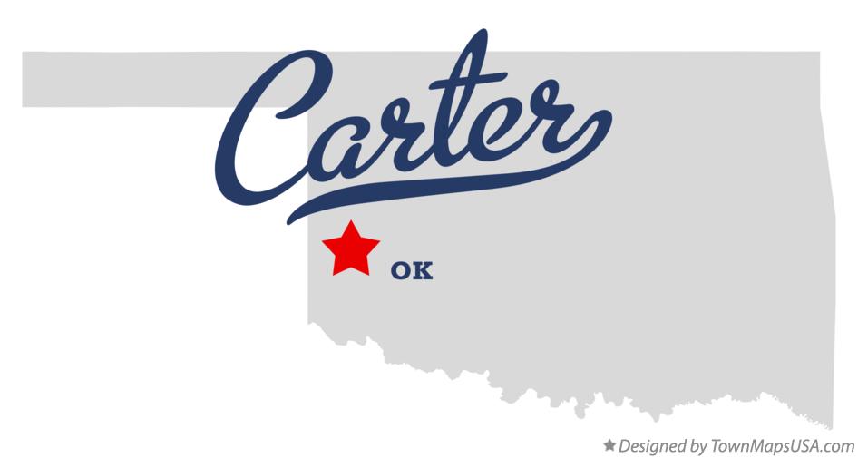 Map of Carter, OK, Oklahoma