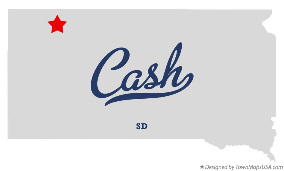 Map of Cash, SD, South Dakota