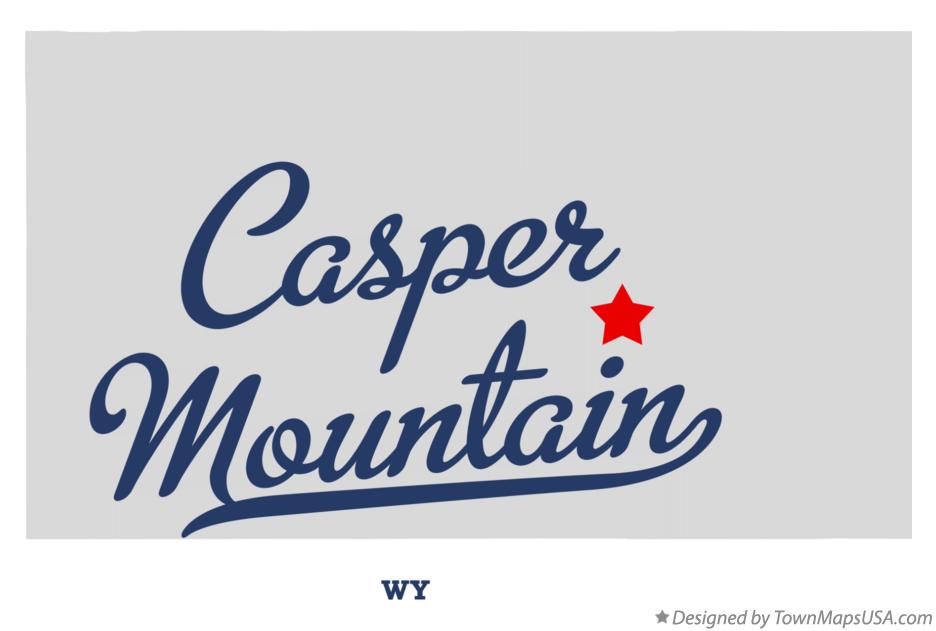 Map of Casper Mountain, WY, Wyoming