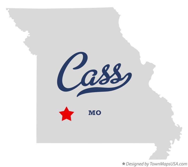 Map of Cass, Greene County, MO, Missouri
