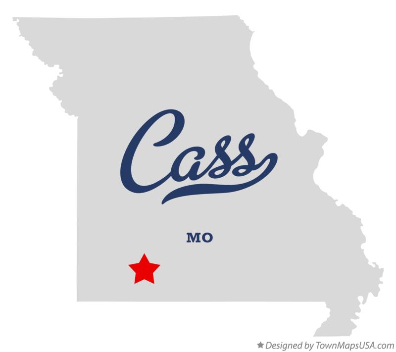 Map of Cass, Stone County, MO, Missouri