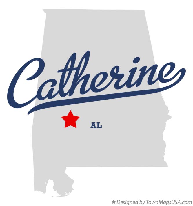 Map of Catherine, AL, Alabama