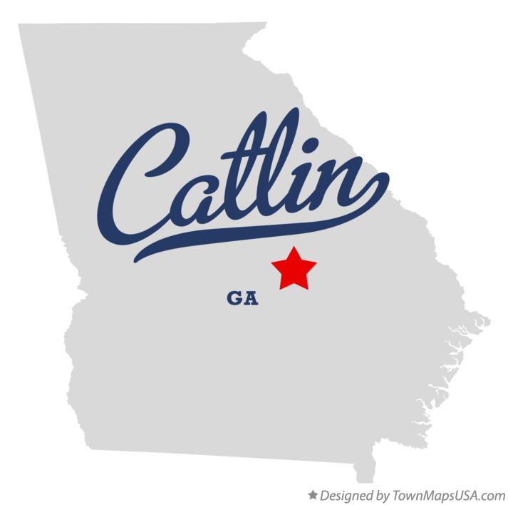 Map of Catlin, GA,