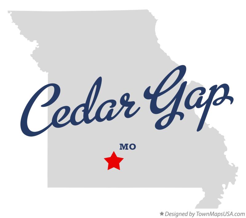Map of Cedar Gap, MO, Missouri