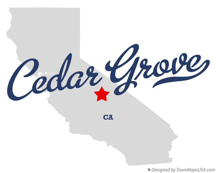 Map of Cedar Grove, CA, California