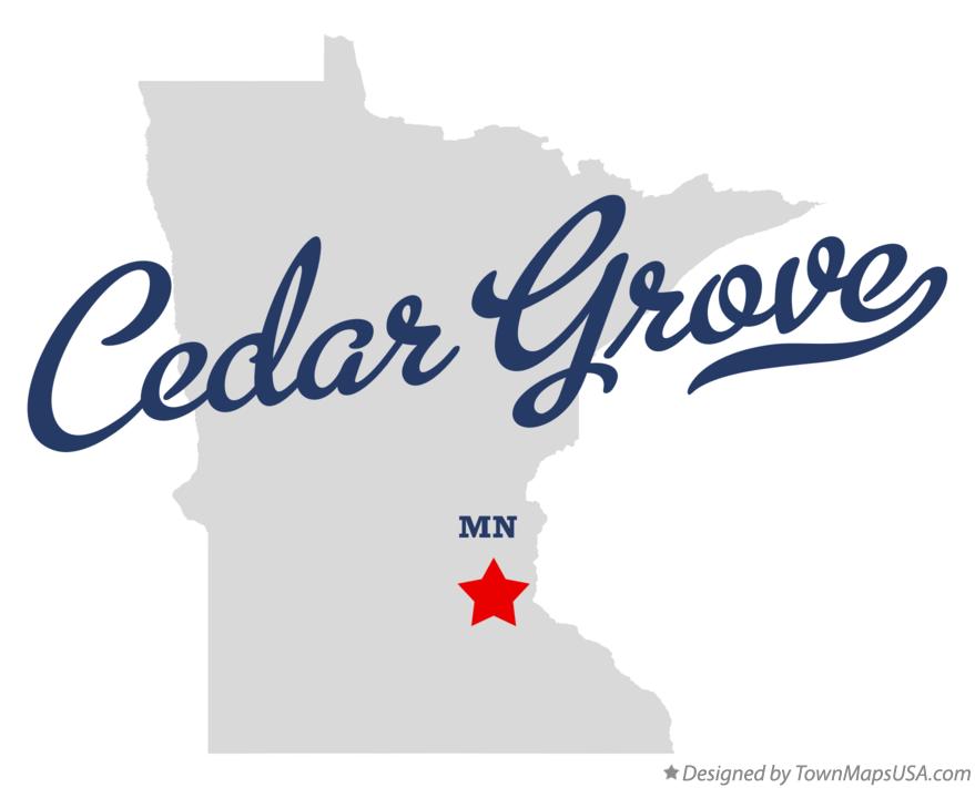 Map of Cedar Grove, MN, Minnesota