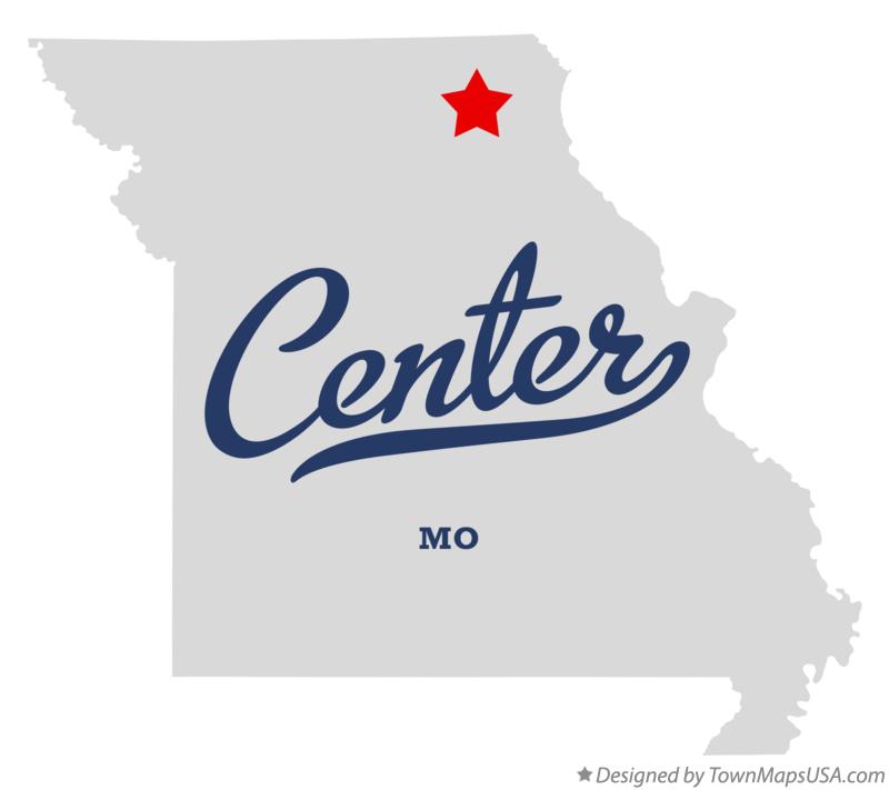 Map of Center, Knox County, MO, Missouri