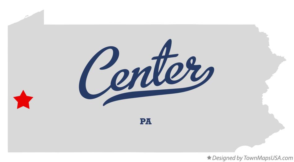 Map of Center, Beaver County, PA, Pennsylvania